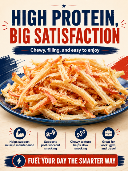 🔥Squid Strips ‖ No Sugar Crash, More Protein, Real Ocean Flavor-A