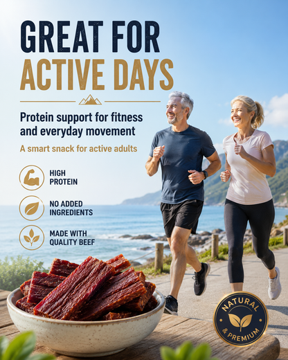 🔥Pure Beef Jerky ‖ High-Protein, Chewy & Ready To Eat-A